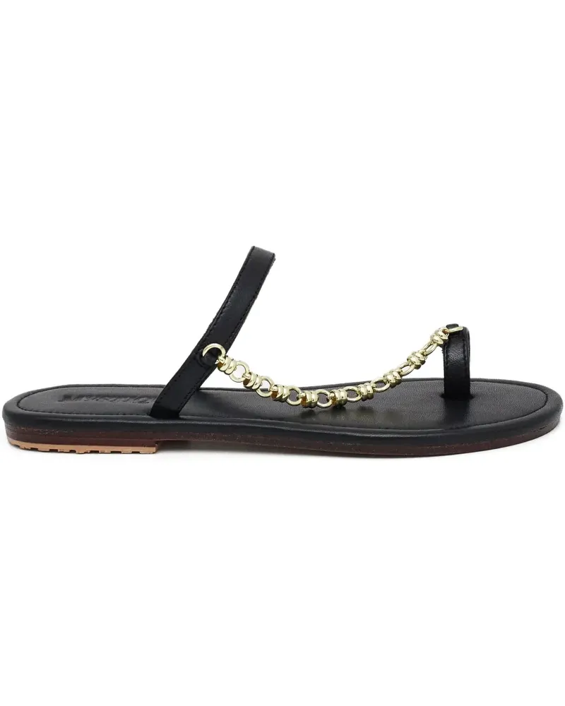 Mystique chain-detail leather sandals - Schwarz Schwarz