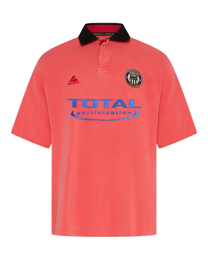 Martine Rose short-sleeve polo shirt - Rot Rot