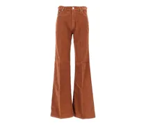 Clara ausgestellte Cordhose - Braun