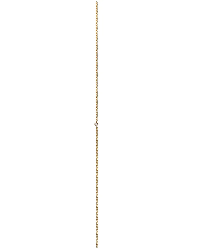 SHIHARA Kettenohrring mit Diamant - Metallic Metallic