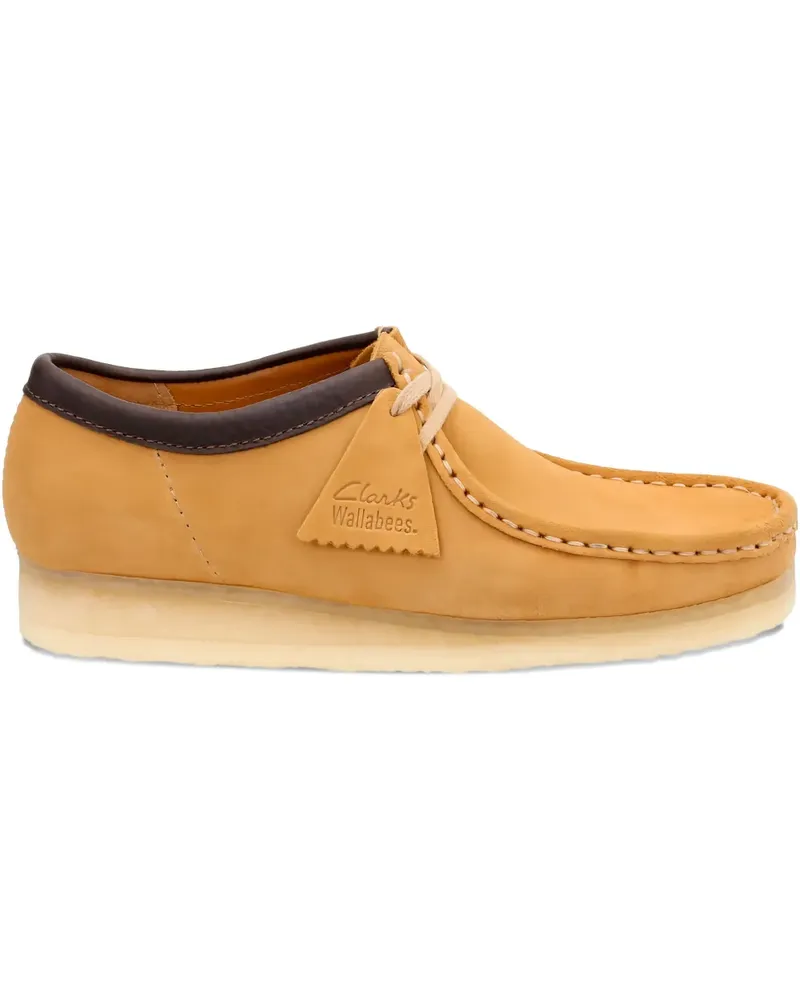 Clarks lace-up wallabee boots - Nude Nude