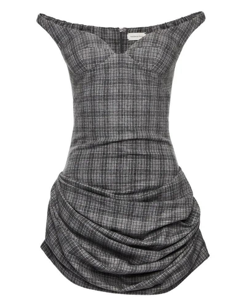 Magda Butrym Schulterfreies Kleid - Grau Grau