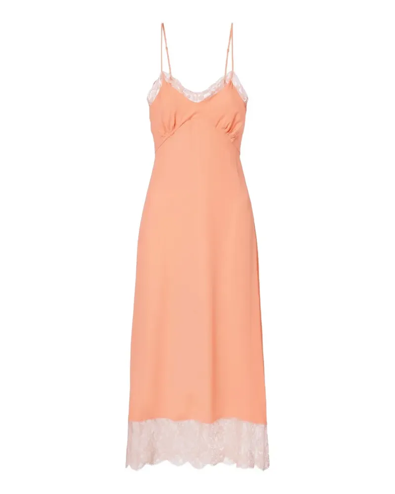 Simone Rocha Camisole-Kleid mit Spitzenborten - Orange Orange