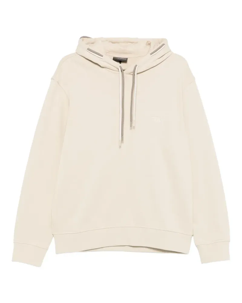Emporio Armani Hoodie mit Logo-Detail - Nude Nude