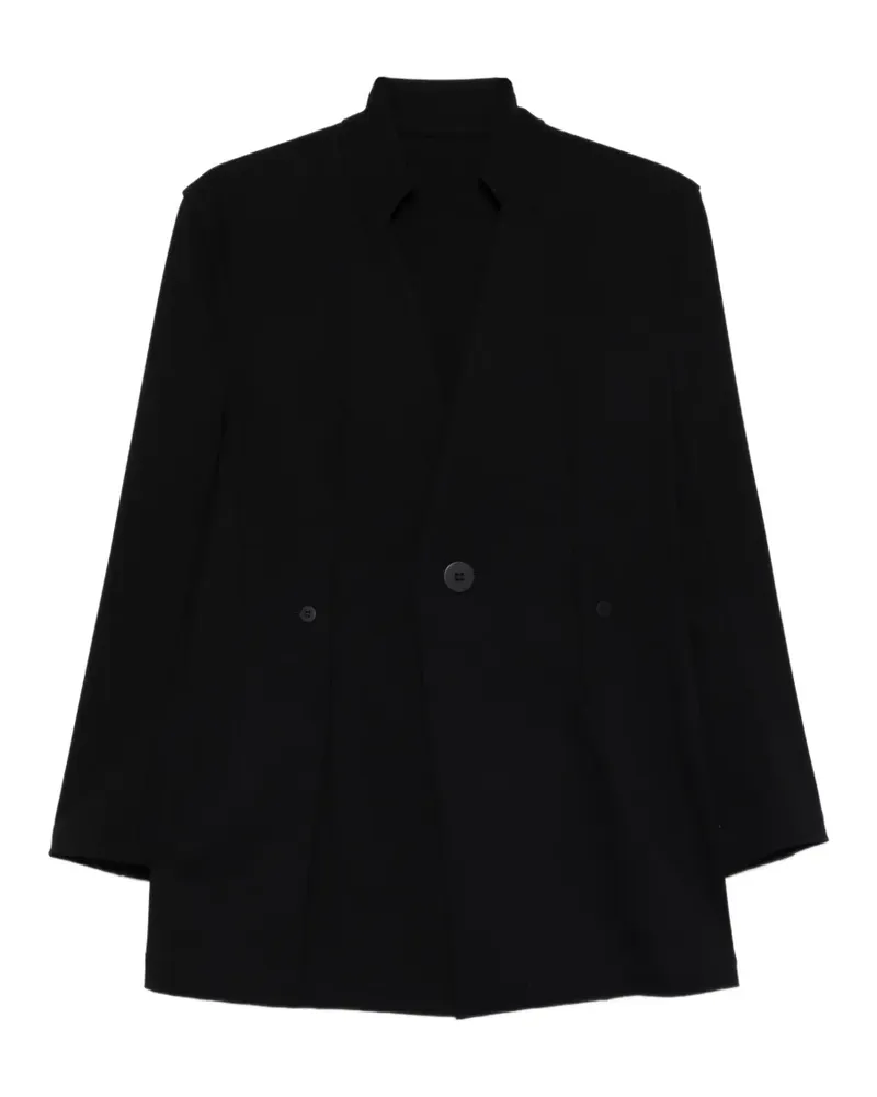 Issey Miyake Taillierte Jacke mit Knöpfen - Schwarz Schwarz