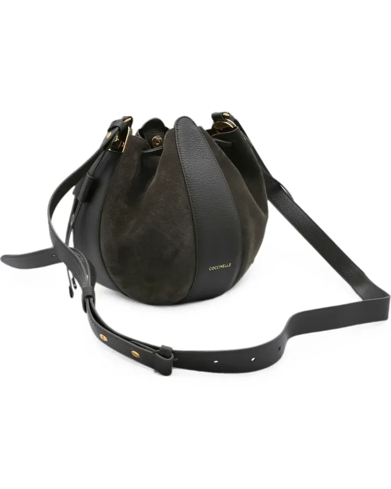 Coccinelle suede-panelled shoulder bag - Braun Braun