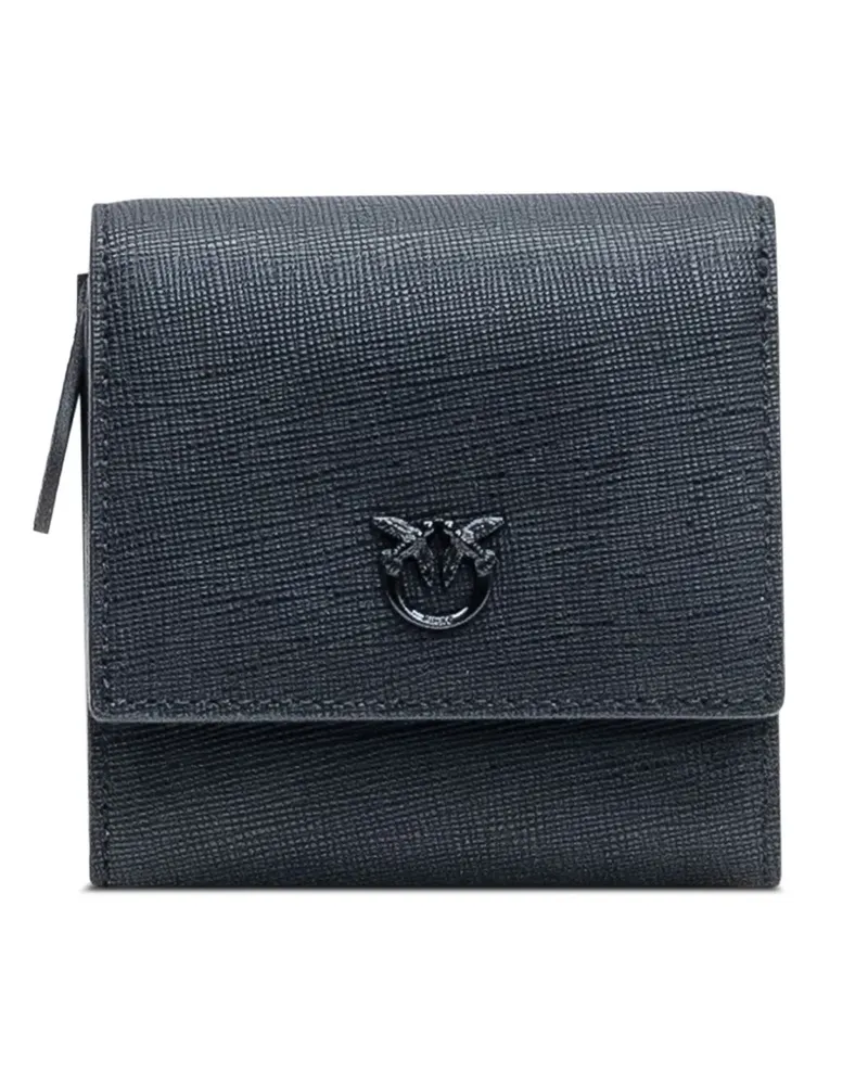 Pinko Portemonnaie mit Logo-Schild - Schwarz Schwarz