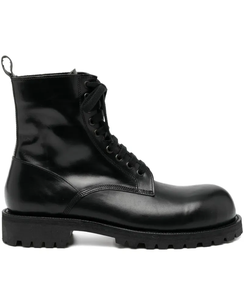 Comme des Garçons leather boots - Schwarz Schwarz
