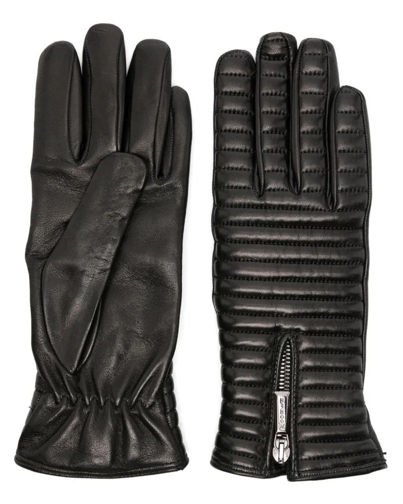 MOORER Gesteppte Handschuhe - Schwarz Schwarz
