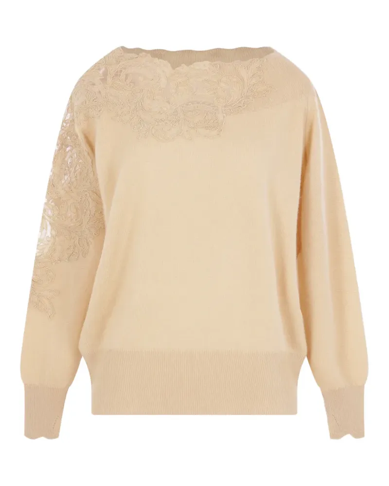 Ermanno Scervino Pullover mit U-Boot-Ausschnitt - Gelb Gelb