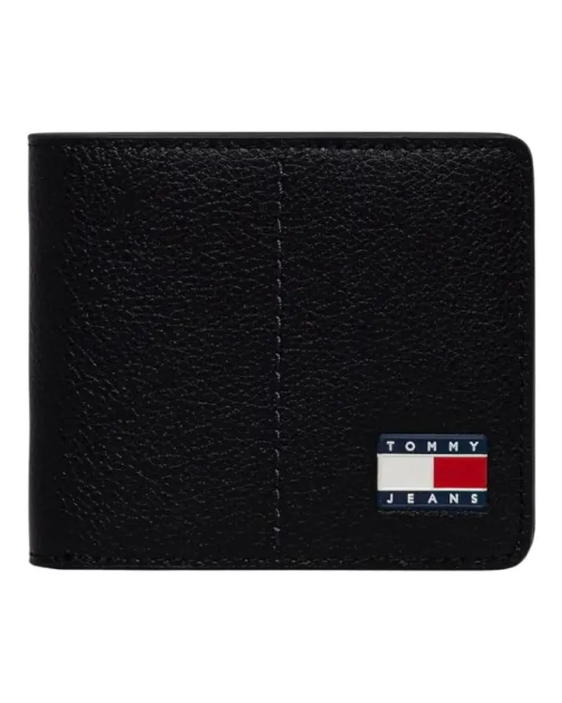 Tommy Hilfiger logo-patch leather wallet - Schwarz Schwarz