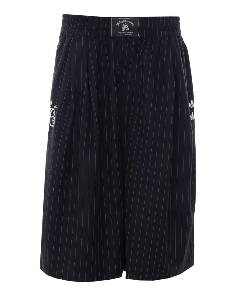 adidas x Willy Chavarria striped shorts - Blau Blau