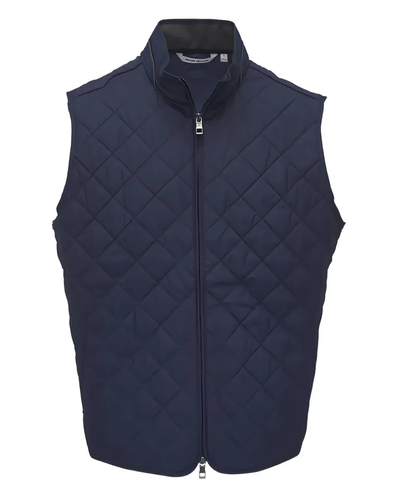 Peter Millar Gesteppte Weste mit Rautenmuster - Blau Blau