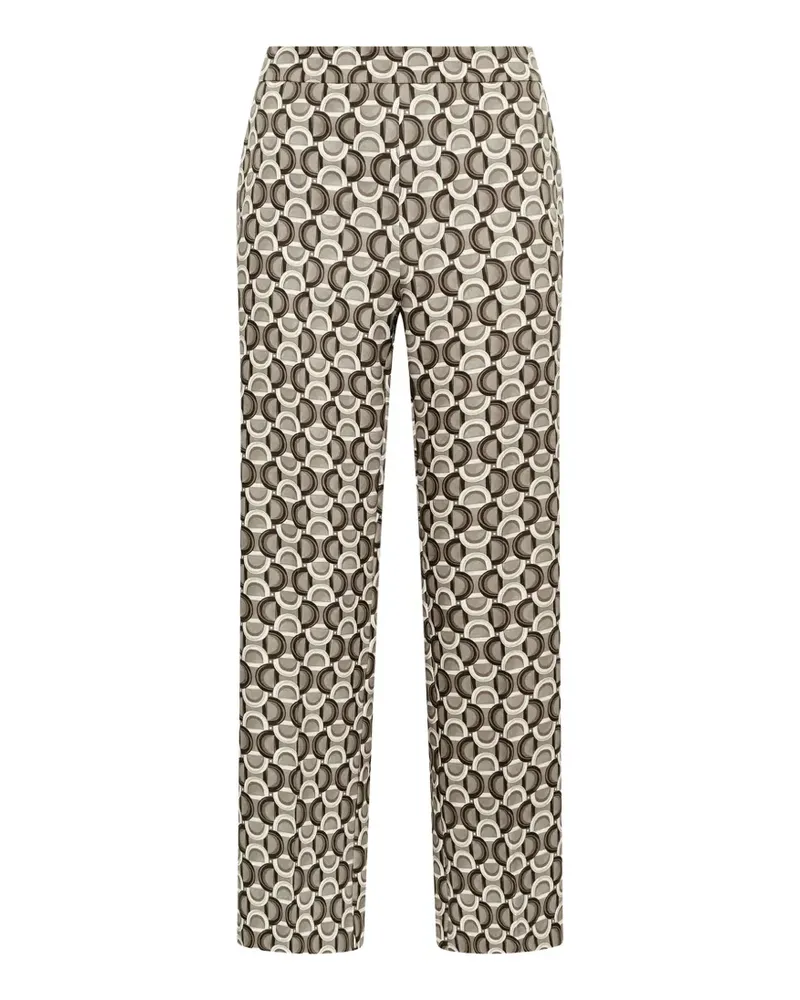 Maliparmi Gerade Hose mit Orbit-Print - Grau Grau