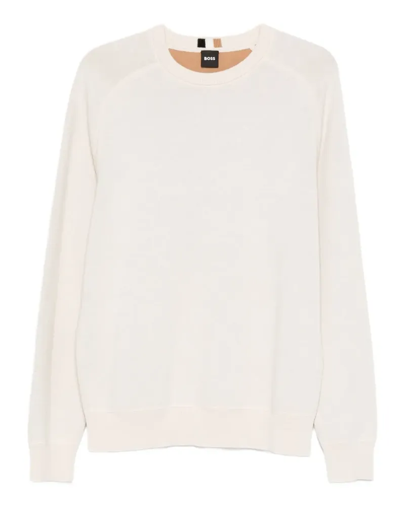 HUGO BOSS Pullover mit Raglanärmeln - Weiß Weiß