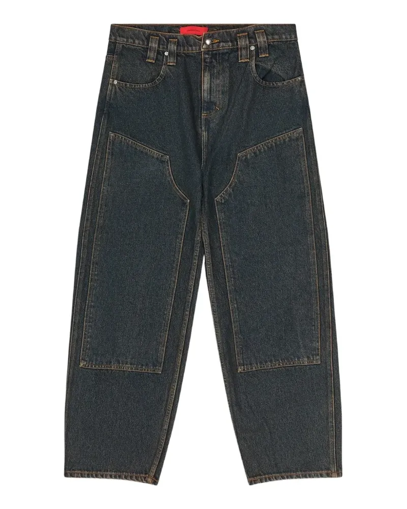 Eckhaus Latta Blue Baggy Jeans - Blau Blau
