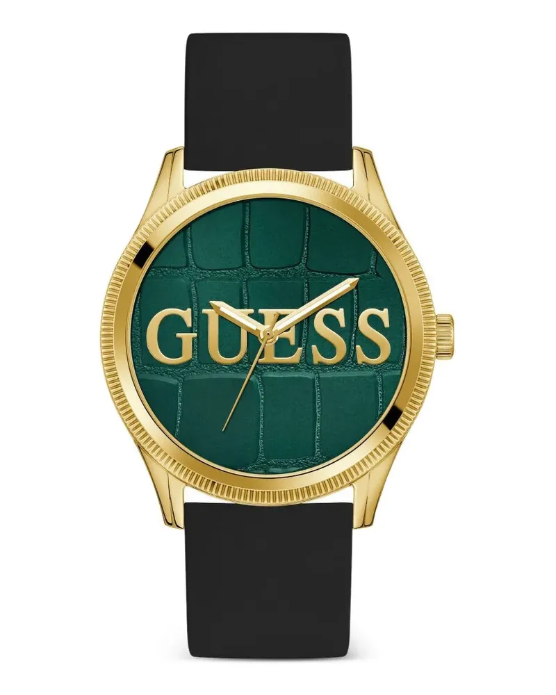 Guess crocodile-pattern 44mm watch - Grün Grün