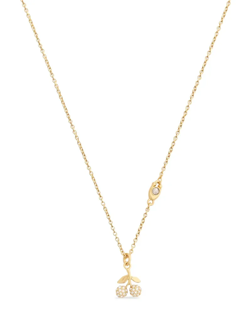 Coach cherry-pendant necklace - Gold Gold