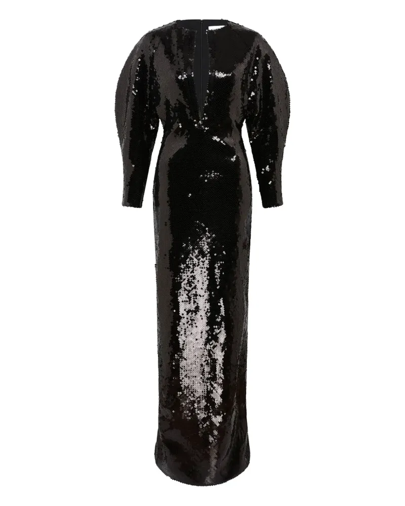 16ARLINGTON Mitilla Abendkleid mit Pailletten - Schwarz Schwarz