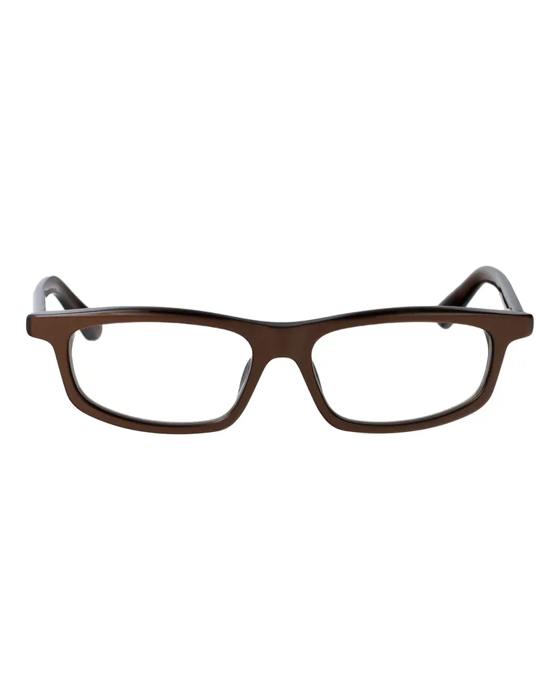 Jacquemus Cuadro rectangle-frame glasses - Braun Braun