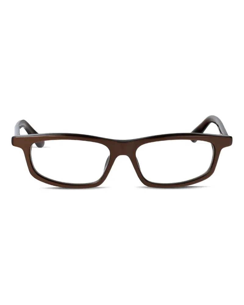 Jacquemus Cuadro Brille mit eckigem Gestell - Braun Braun