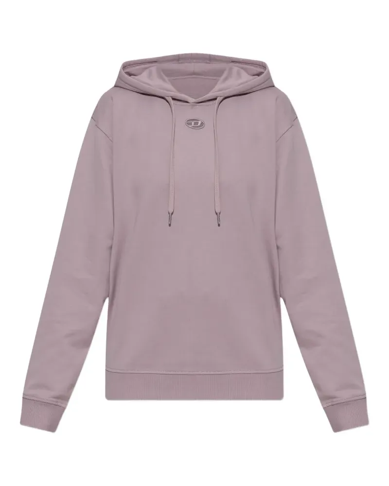 Diesel logo-plaque hoodie - Violett Violett
