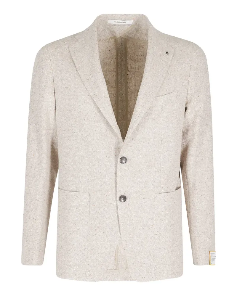 Tagliatore Montecarlo notched-lapel blazer - Nude Nude