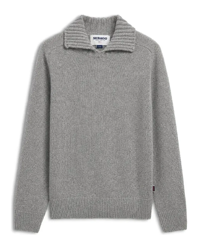 Sebago Gerippter Swiftriver Pullover - Grau Grau