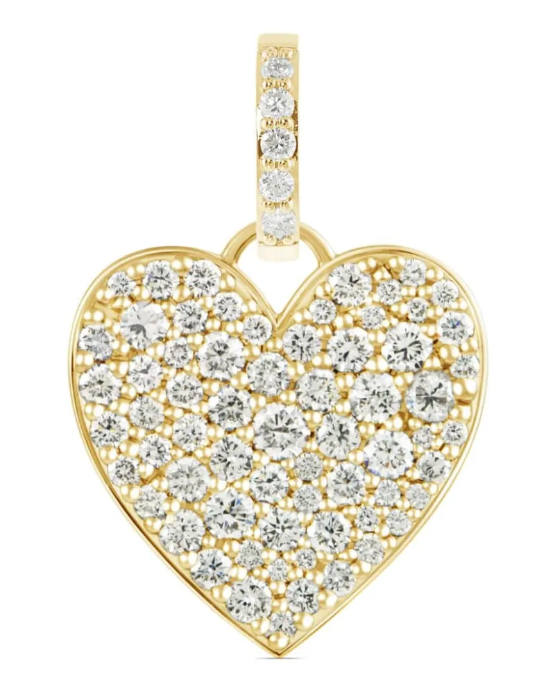 Alinka 18kt Caviar Heart Gelbgoldanhänger mit Anhänger Gold