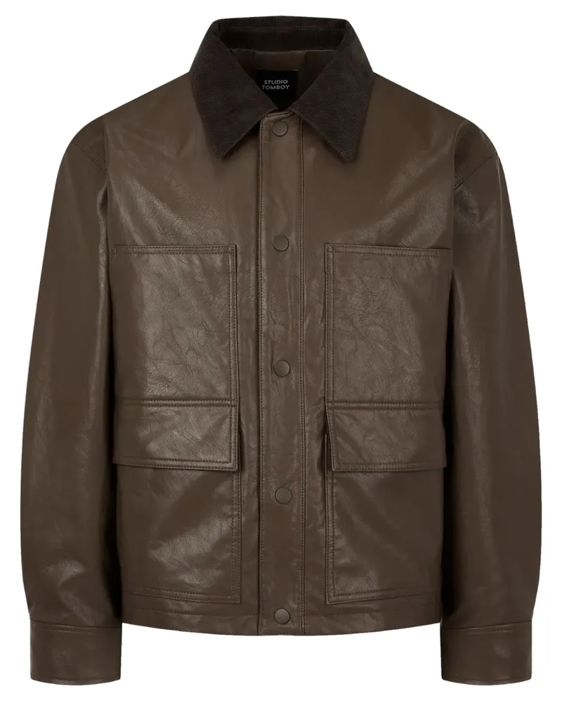 STUDIO TOMBOY Jacke aus Faux-Leder - Braun Braun