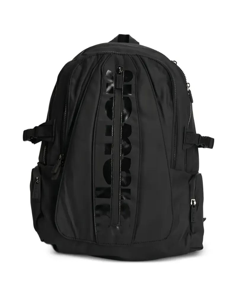Blauer F6WORCE03 Rucksack mit Logo - Schwarz Schwarz