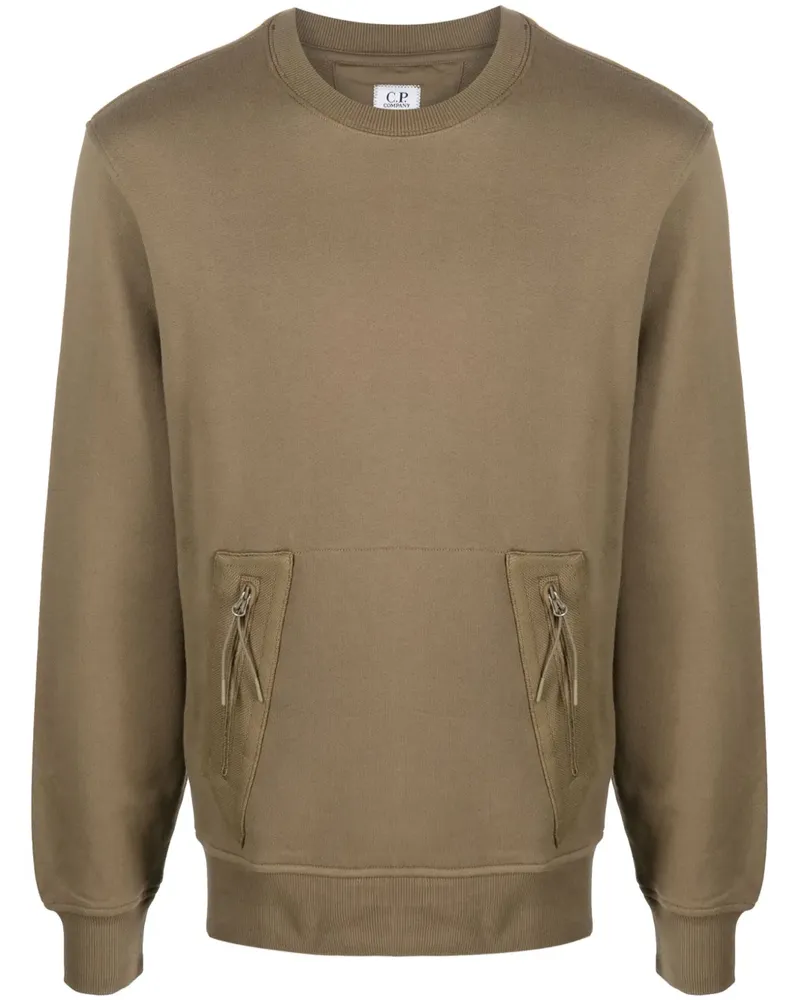 C.P. Company Sweatshirt mit Ärmel-Tasche - Grün Grün
