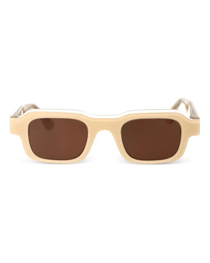 Thierry Lasry Sonnenbrille mit eckigem Gestell - Nude Nude