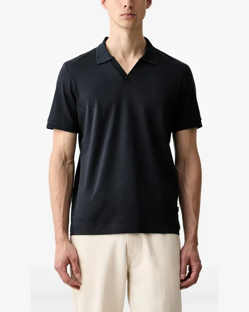 JOOP! check-pattern V-neck T-shirt - Blau Blau