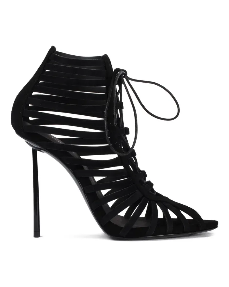 Le Silla Cage lace-up ankle boot - Schwarz Schwarz