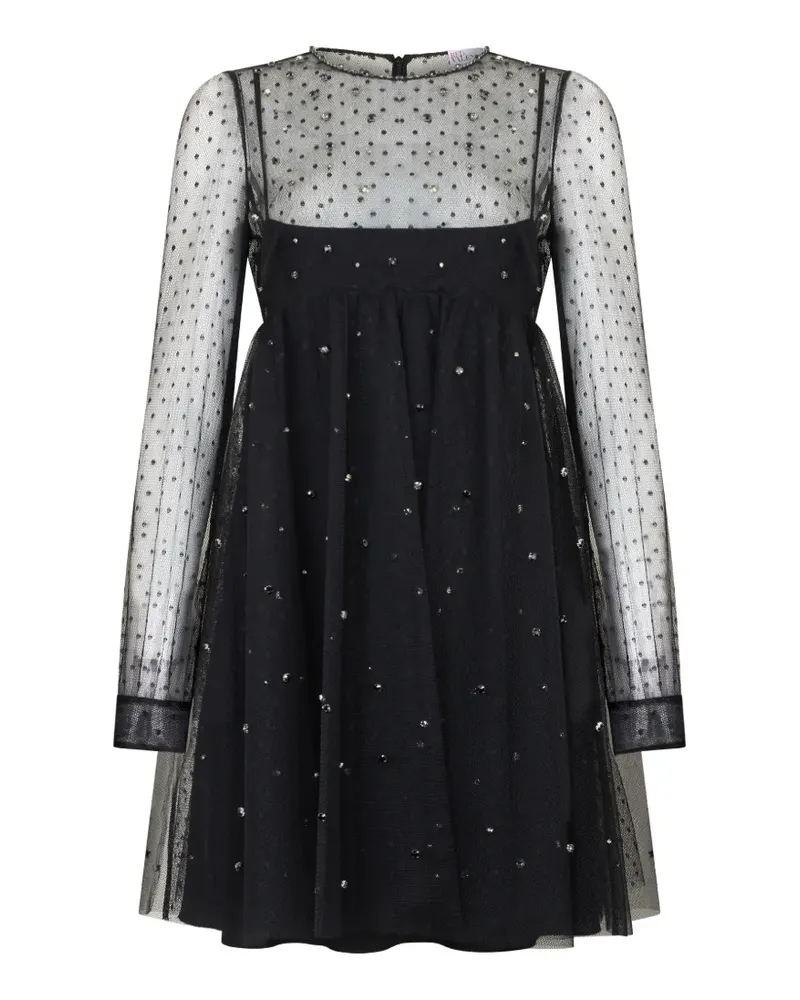 Valentino Garavani Kleid mit Pailletten - Schwarz Schwarz