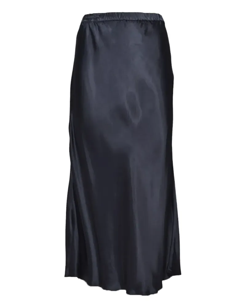 ASPESI Midirock aus Satin - Blau Blau