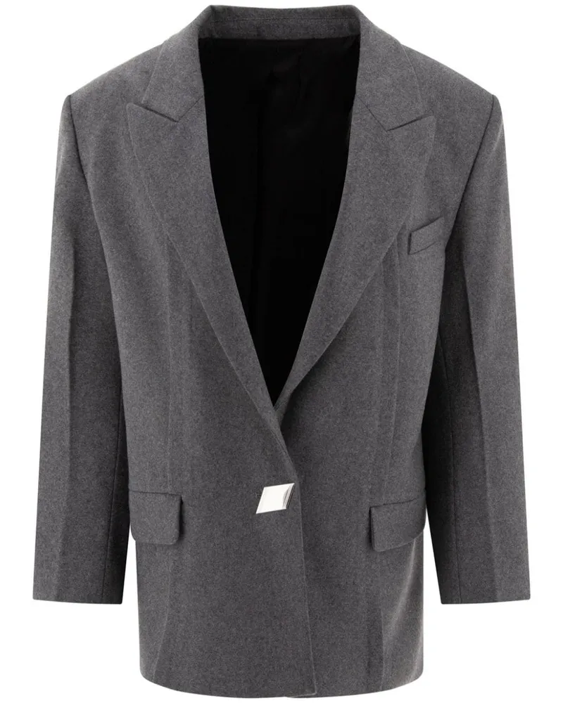 ATTICO button-detail blazer Grau