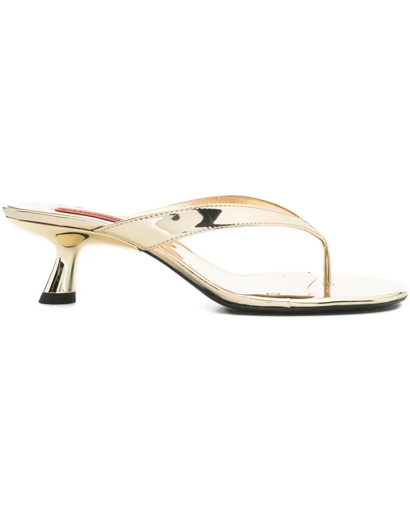 Simon Miller thong heel sandals - Gold Gold
