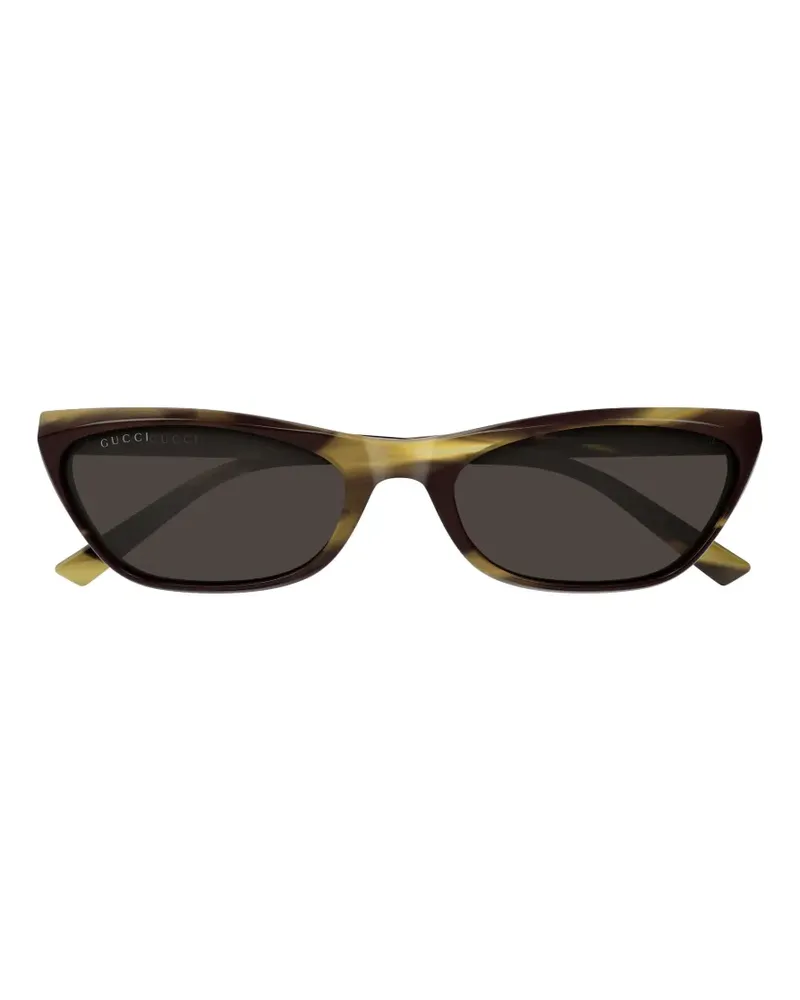 Gucci Interlocking G cat-eye sunglasses - Braun Braun