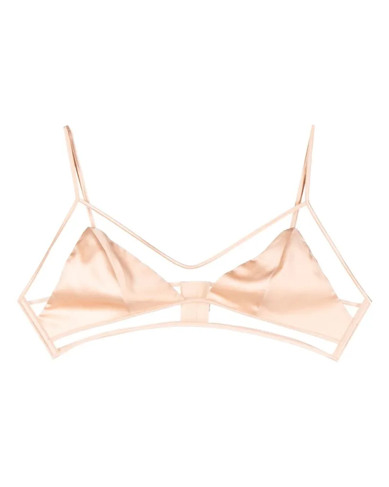 Kiki De Montparnasse Peep Show Seiden-BH - Rosa Rosa