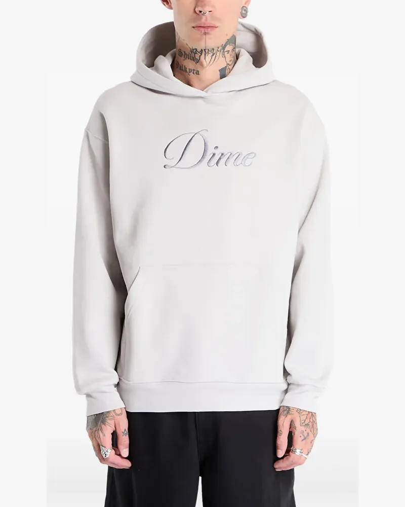 Dime cursive-logo hoodie - Nude Nude