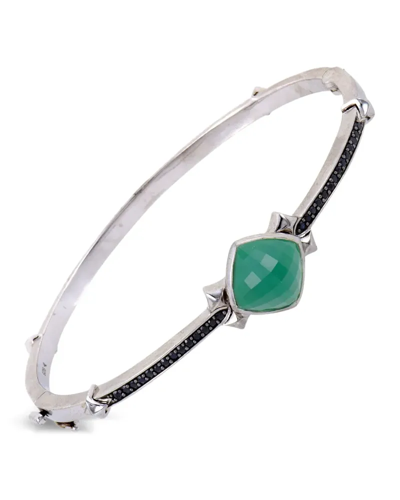 Stephen Webster Pre-owned Superstud Armband aus Sterlingsilber mit Saphir, Chrysopras und Quarz Silber