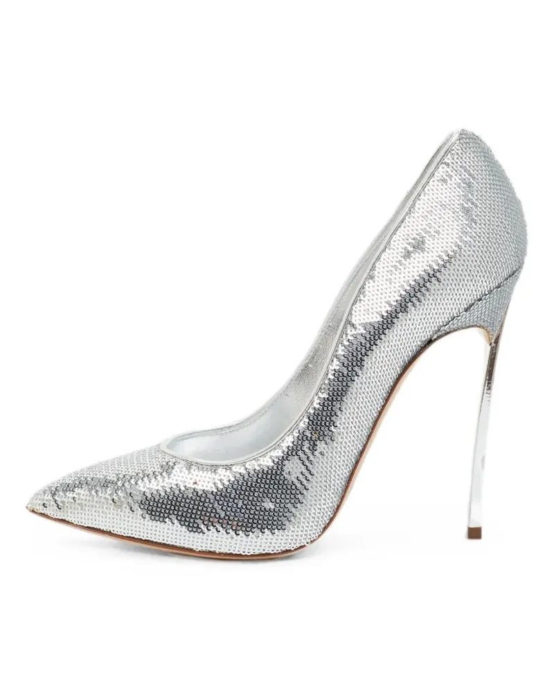 Casadei Blade sequin pumps - Silber Silber
