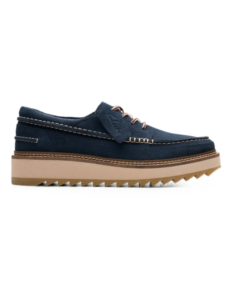 Clarks Clarkhill Lace suede Derby shoes - Blau Blau