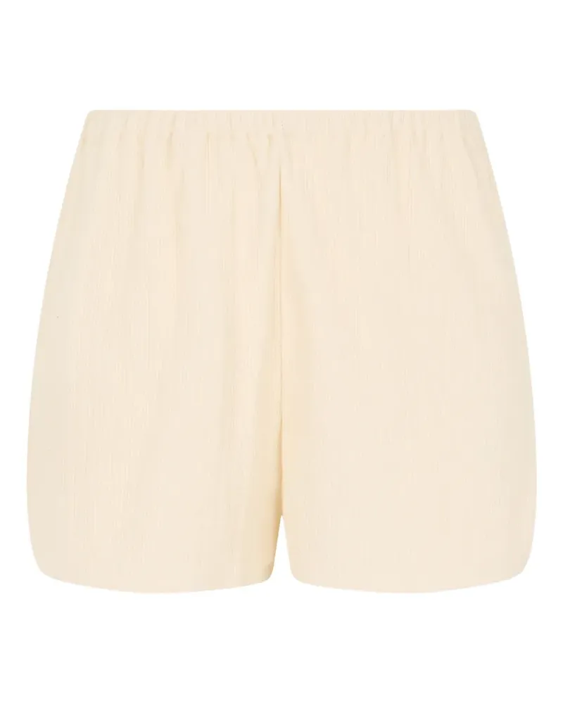 Kristina Ti ribbed elasticated shorts - Nude Nude