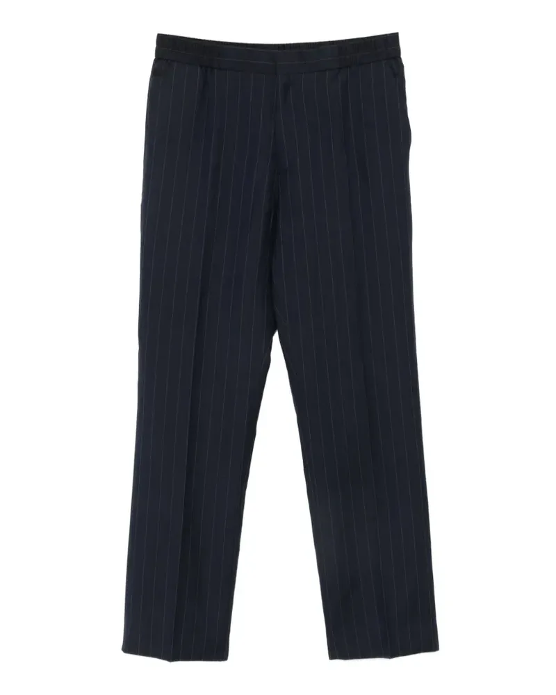 Paul Smith pinstripe elasticated-waistband trousers - Blau Blau