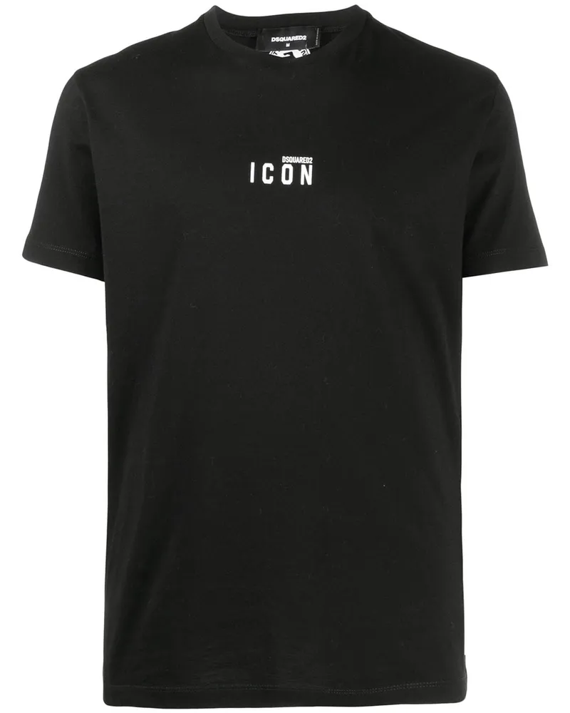 Dsquared2 T-Shirt mit Logo-Print - Schwarz Schwarz