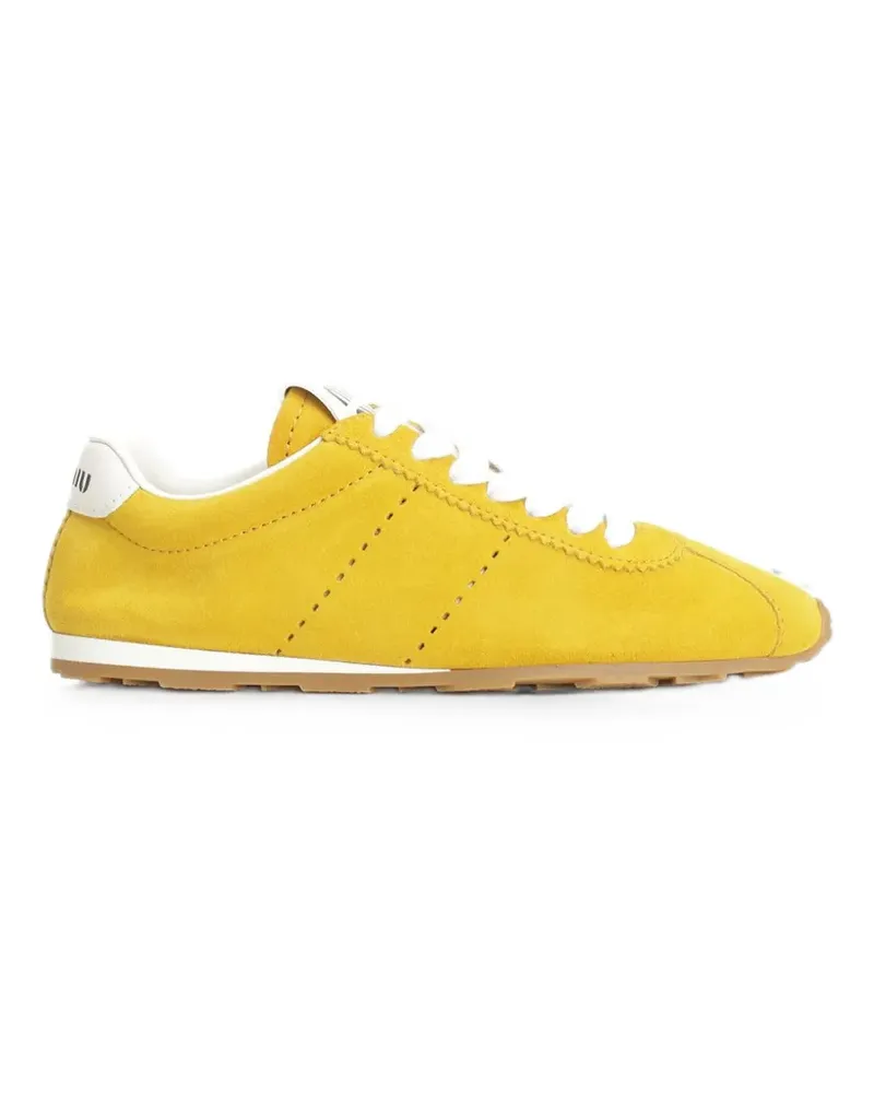 Miu Miu Plume suede sneakers - Gelb Gelb