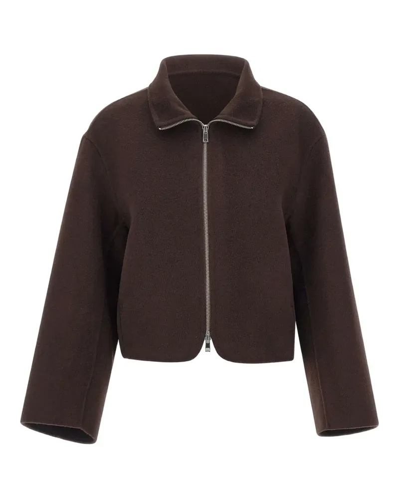 Filippa K Jacke mit Stehkragen - Braun Braun
